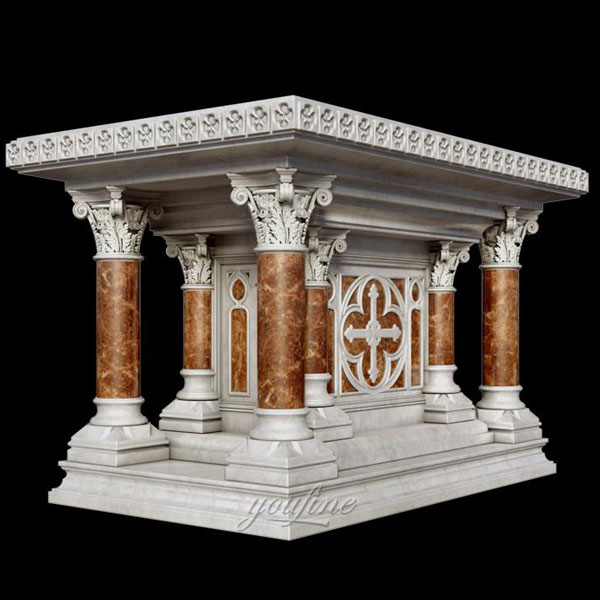Luxury marble altar stand for catholic church interior decor