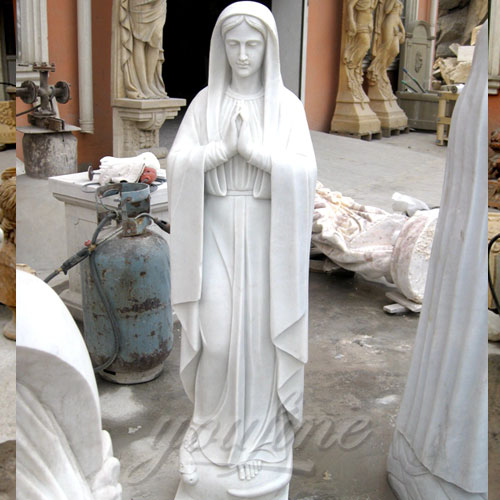 Marble religious Blessed Virgin Mary Statues for church