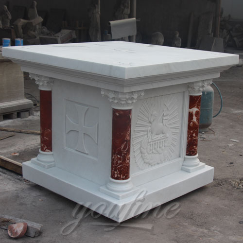 Church Decorative Small Religious Marble Altar Table for Sale