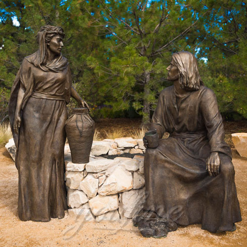 Outdoor Religious Bronze Jesus Figures Statue for Garden Decor