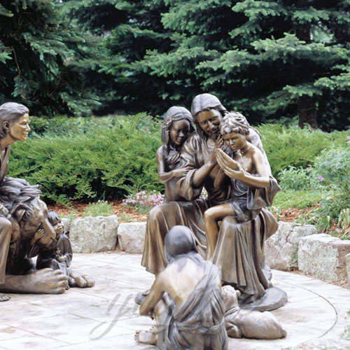 Popular Design Outdoor Jesus Statue with Child for Sale