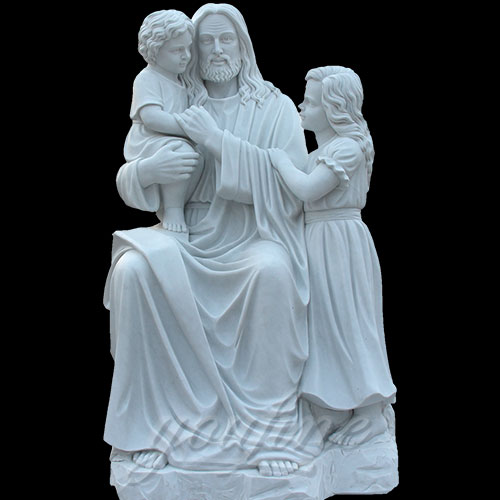 Popular Designs Marble Stone Jesus Statue and Child Statues for Wholesales