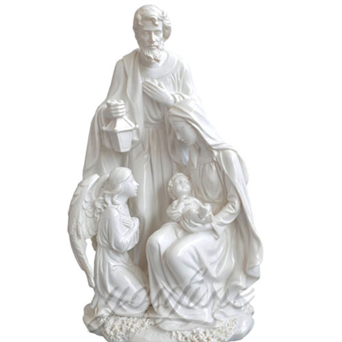 Virgin Mary Indoor Statue Marble Jesus Family Statues for Indoor Decor