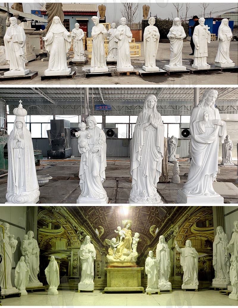 Outdoor Jesus White Marble Statue for sale