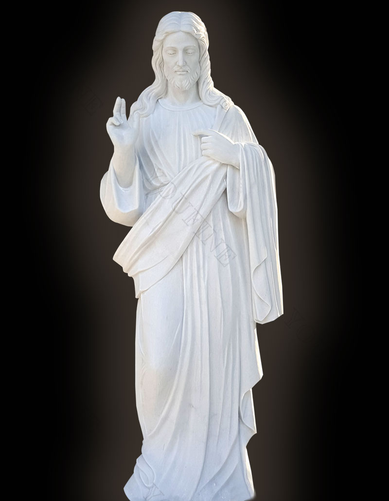 Outdoor Jesus White Marble Statue