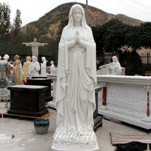 Religious Life Size Marble Mary Statues Garden Sculpture for Sale