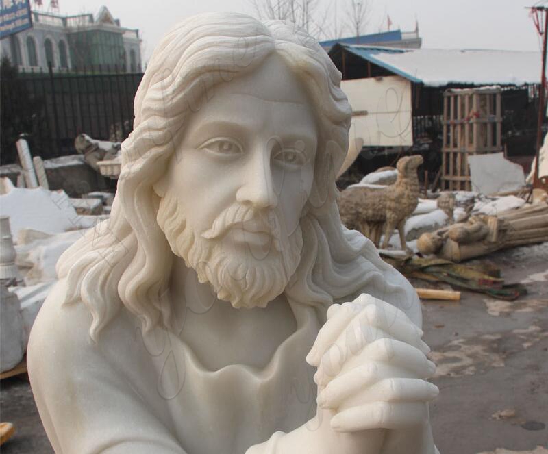 jesus statue kneeling praying statue for sale
