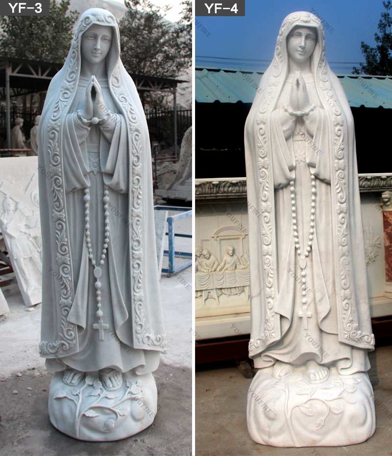 Blessed Our Lady of Lourdes Marble Statue for Sale