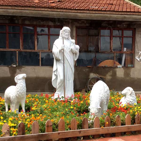 Hot Saleing Classic Catholic Garden Decoration Marble Jesus Sculpture CHS-603