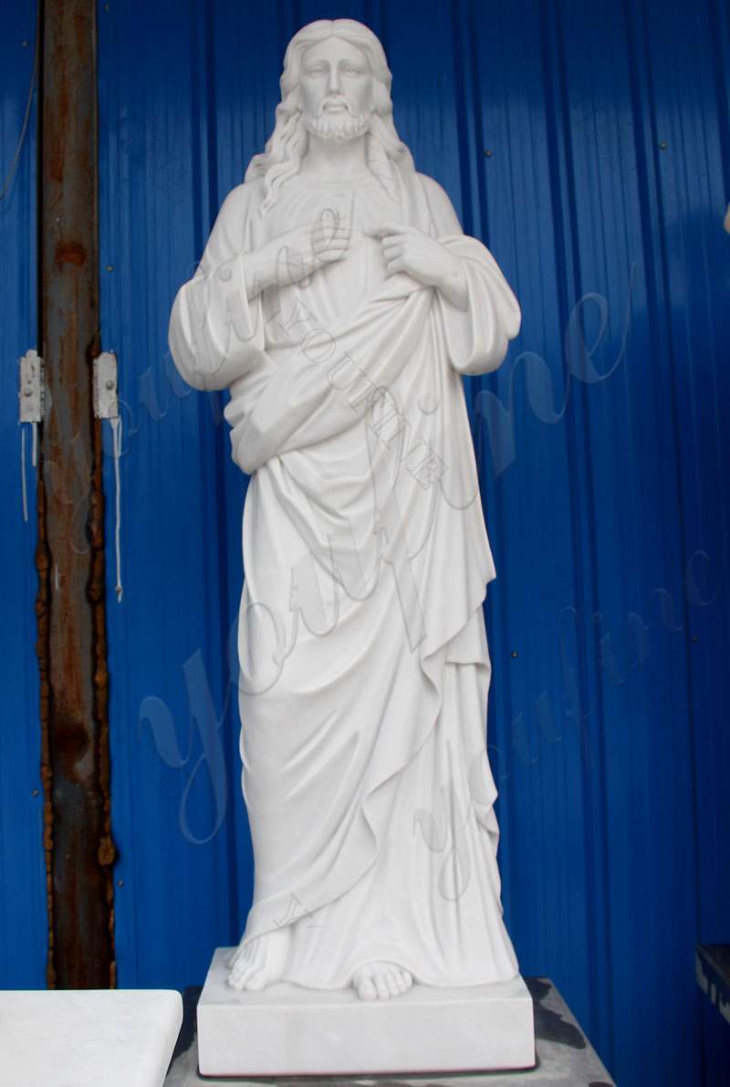 Life Size Marble Stone of Jesus Statue for Garden