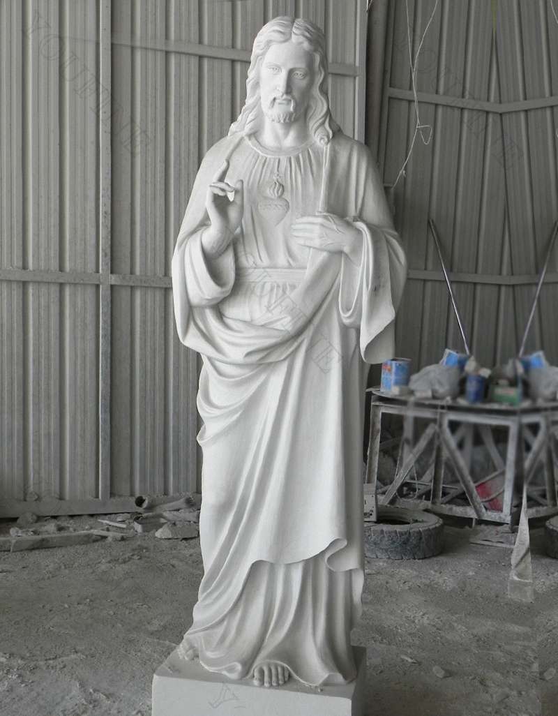 Marble Jesus Life Size Sculpture Supply with Competitive Price for sale