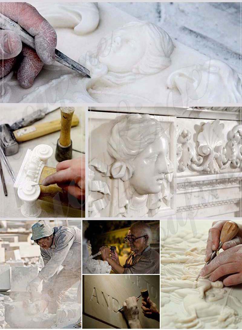 process of Marble Jesus Life Size Sculpture Supply