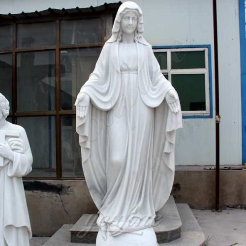 white marble our lady of mary statue for sale