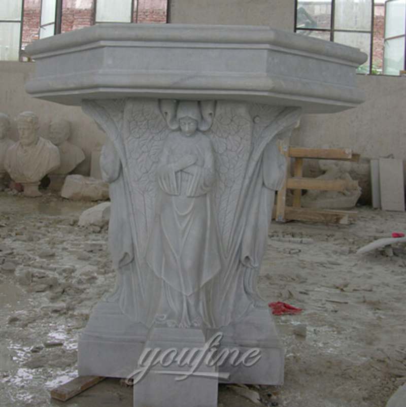 Hand Carved Marble Stone Church Use Pulpit in Stock for Sale