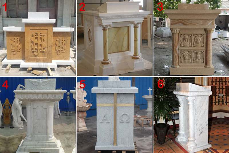 Hand Carved Marble Stone Church Use Pulpit