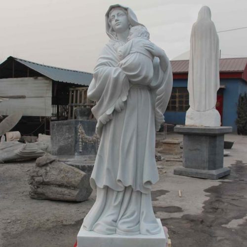 What is the statue of mary holding jesus called