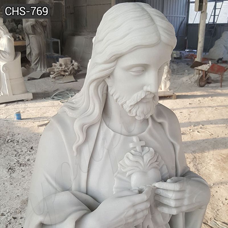 Classic Church Life Size Jesus Marble Statue