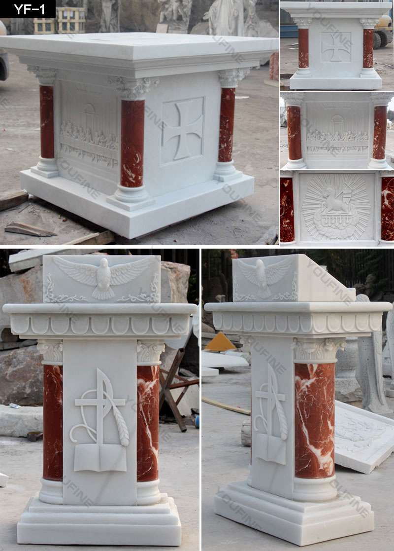 Natural White Marble Pulpit for Church Use Suppliers