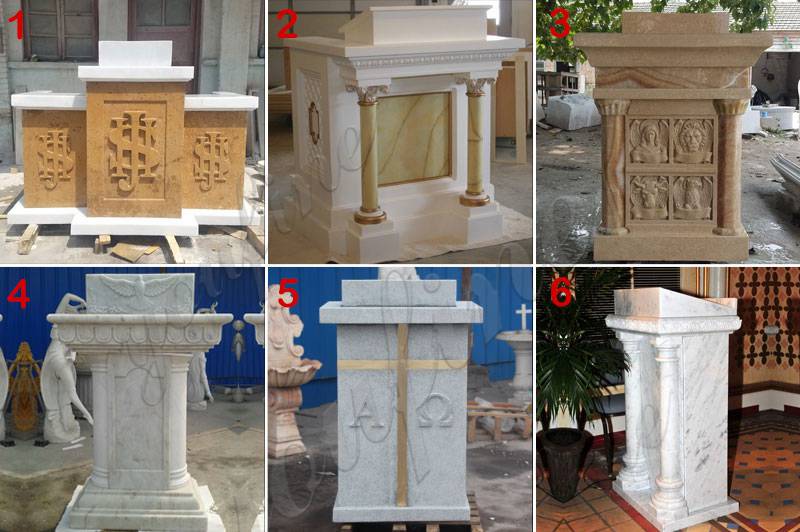 natural marble religious church pulpit