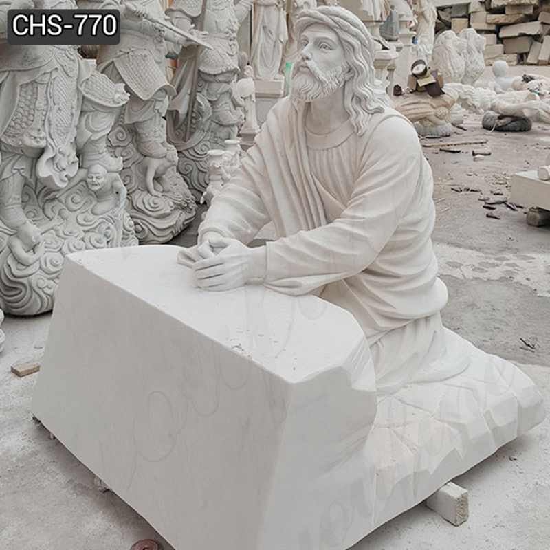 Factory Direct Catholic Marble Jesus Life Size Sculpture for Church CHS-770