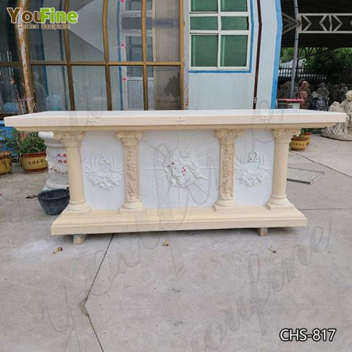 Hot Selling Natural White Marble Church Altar from Factory Supply