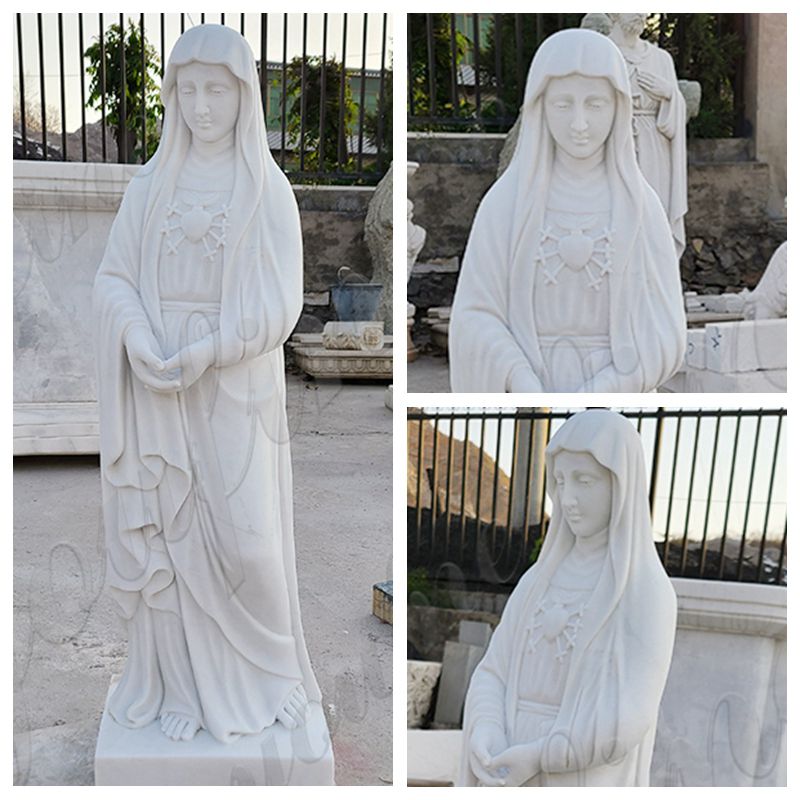 Life size Blessed Mother Mary Marble Statue for Sale