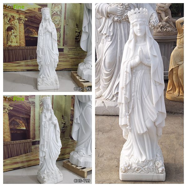 Catholic Marble Religious Statues Our Lady of Lourdes Statue