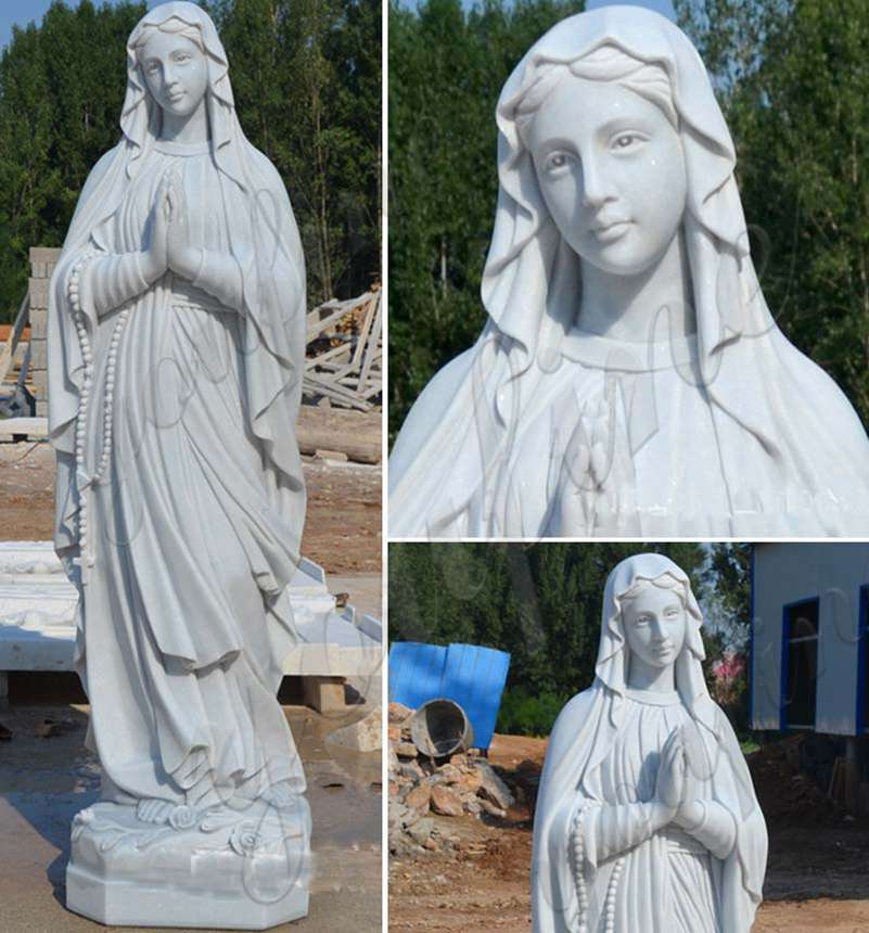 Life Size Marble Our Lady of Lourdes Statue for Sale