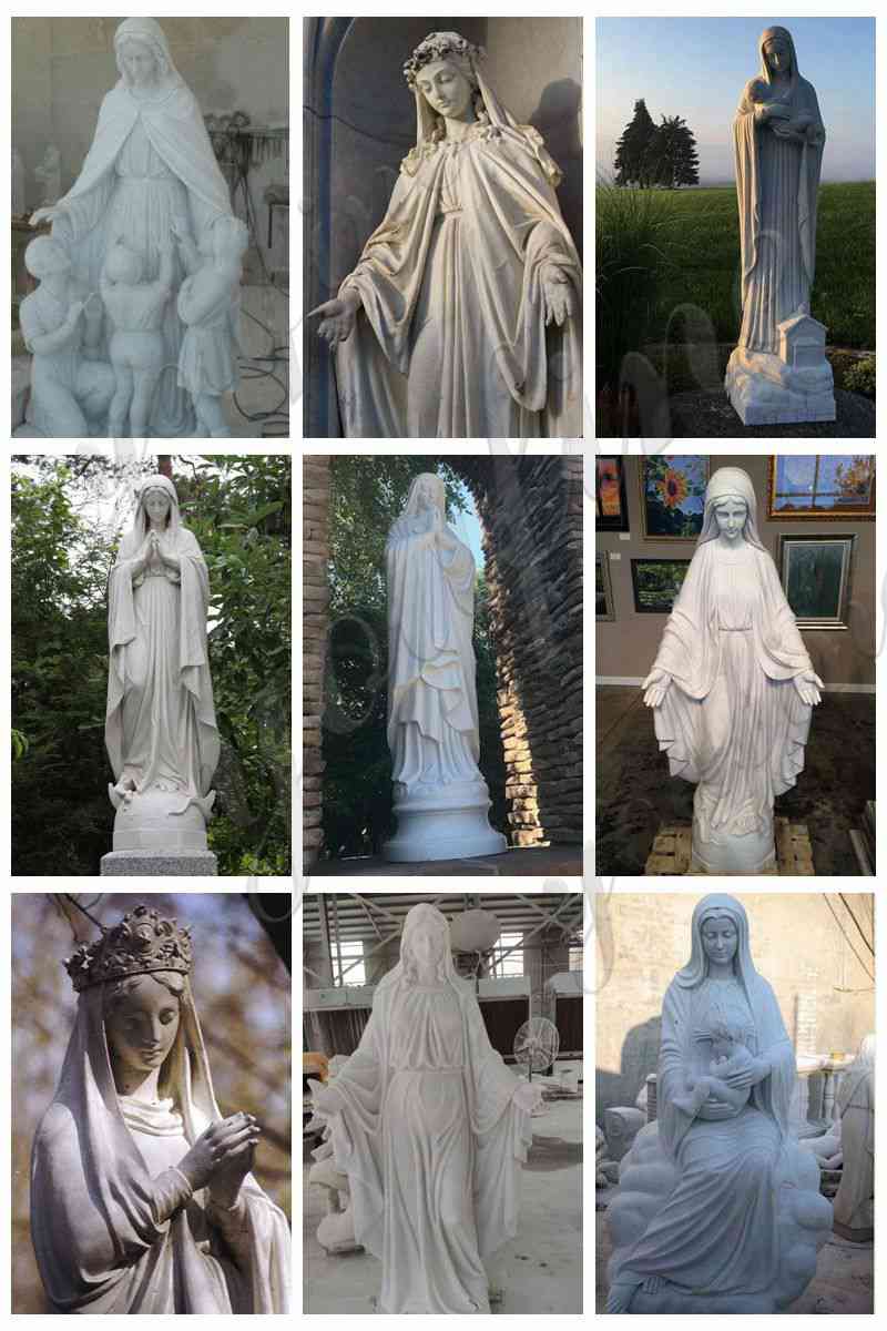 our lady of lourdes outdoor statue