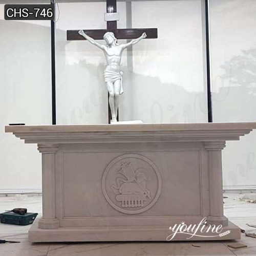 Customize Marble Altar Table Catholic Church Decor for Sale