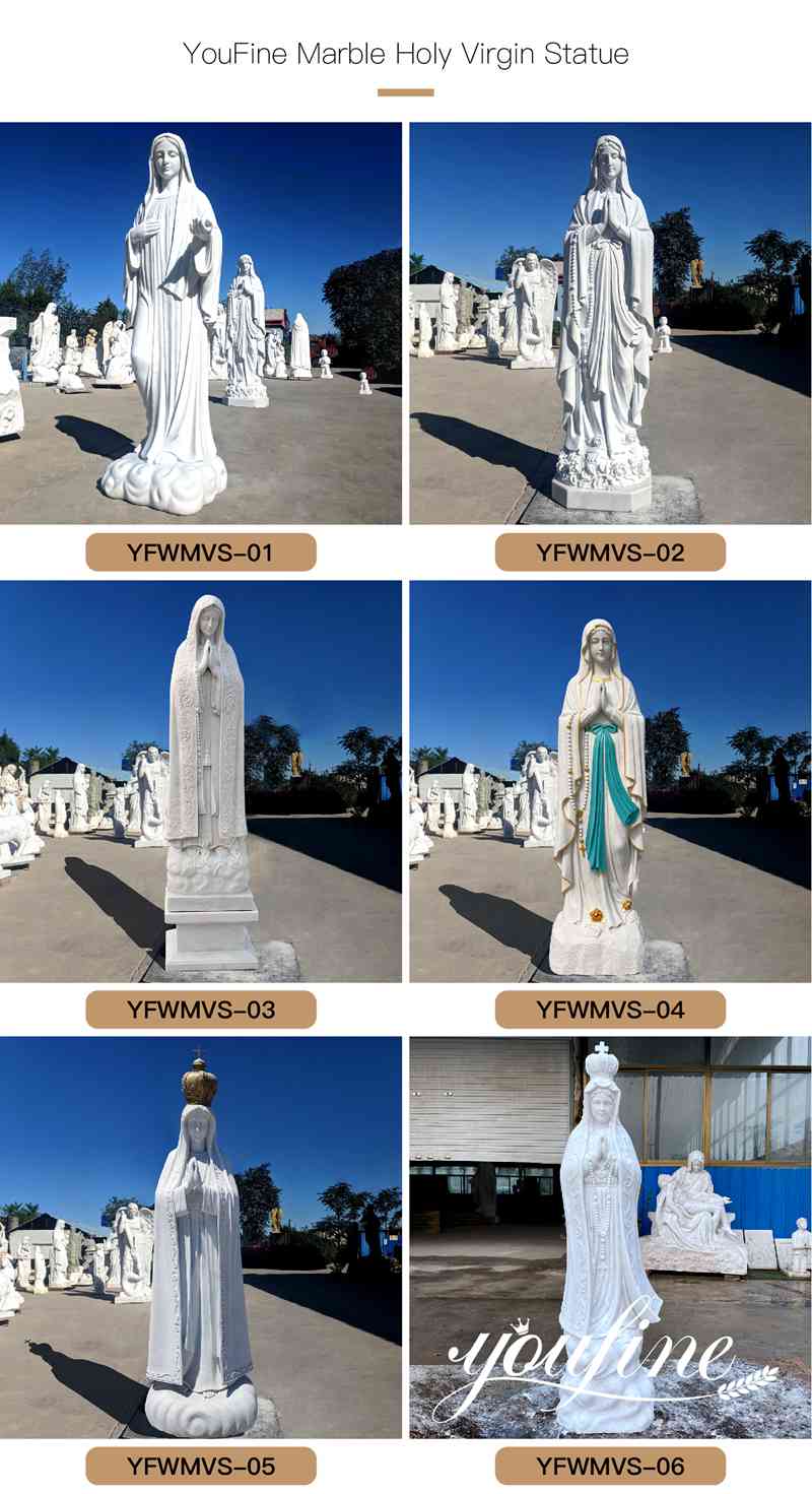 Marble Mother Mary Statue