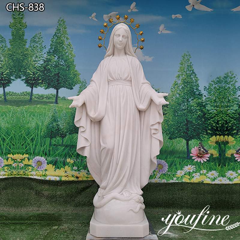 Marble Our Lady of Peace Statue Catholic Church Decor For Sale CHS-838