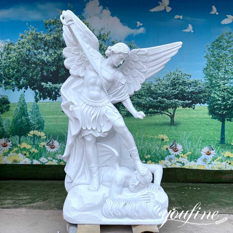 Marble St. Michael Statue Introduction: