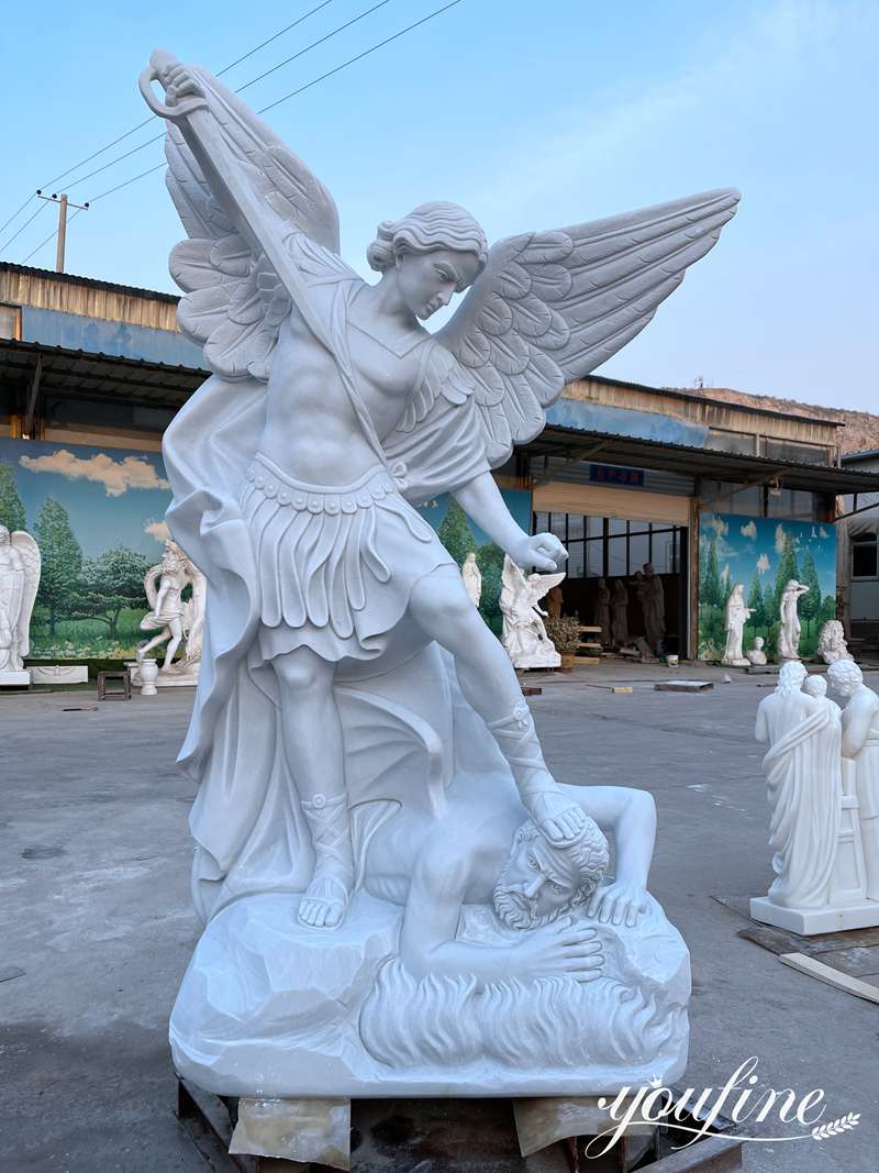 Marble St. Michael Statue Introduction: