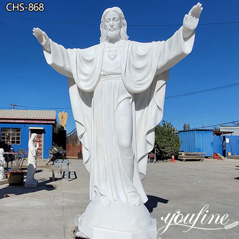 Life-size White Marble Jesus Garden Statue for Sale CHS-868