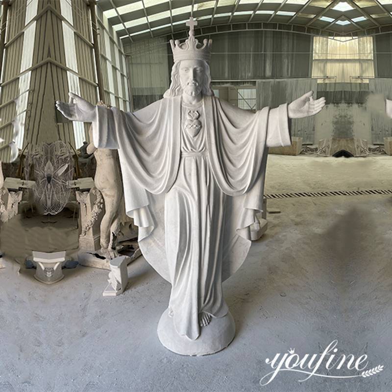 Marble Jesus Statue Details: