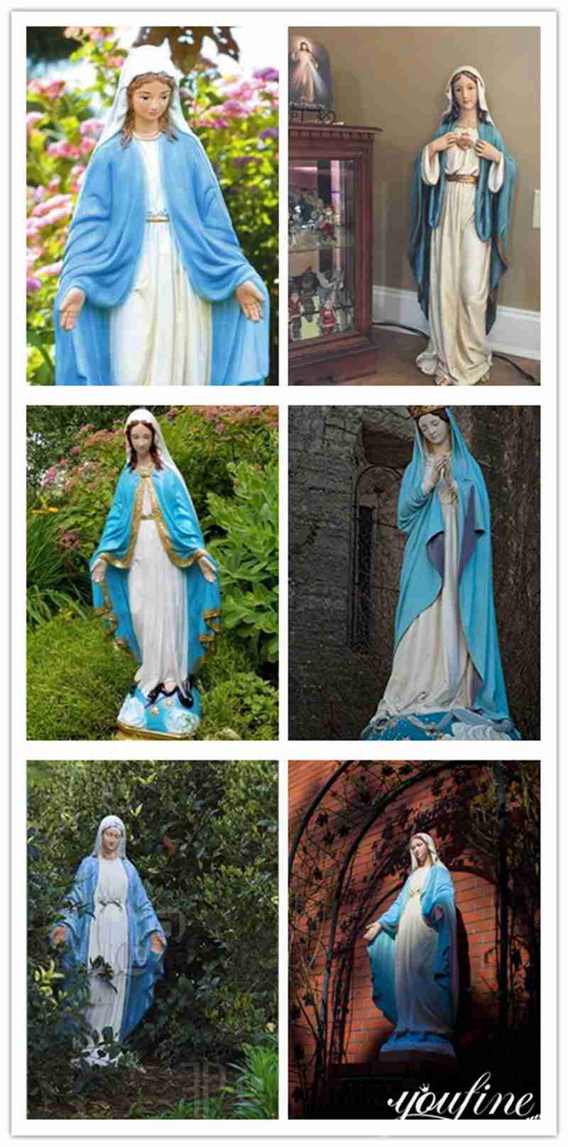 outdoor statue of virgin Mary-YouFine Sculpture