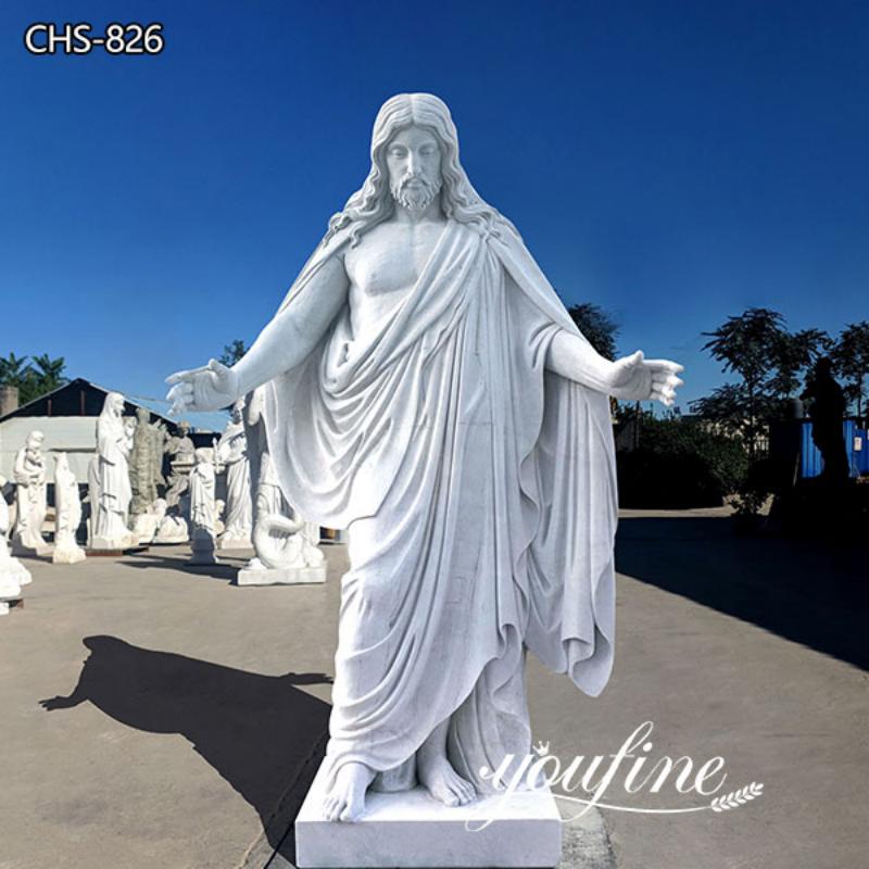 White Life-size marble Jesus Statue-Outstretched Arms Blessing Wholesale CHS-826