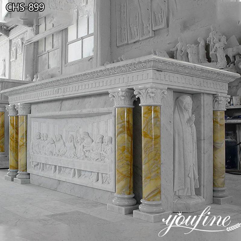 White marble altar for sale-YouFine Sculpture