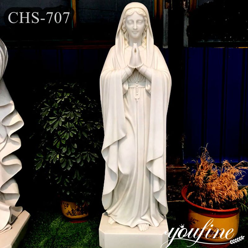 Catholic Hand Carved Marble Virgin Mary Statue for Church Wholesale CHS-707