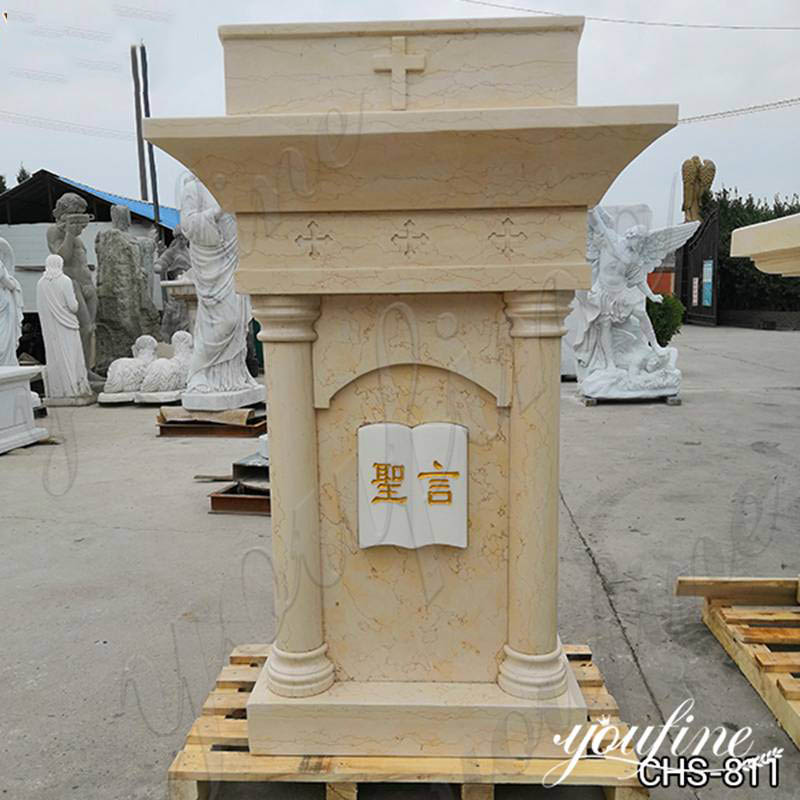 marble church pulpit-YouFine Sculpture