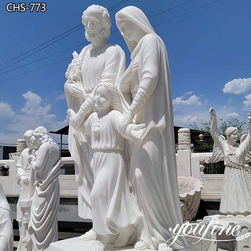 white holy family statue-YouFine Sculpture