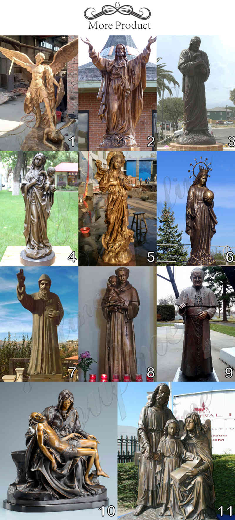 more bronze church sculptures