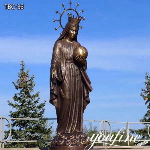 bronze mary statue