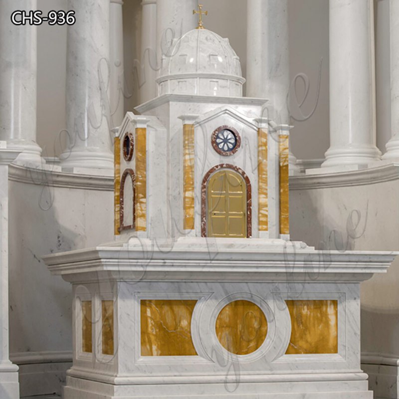 Marble Catholic Church Tabernacle with Dome for Sale