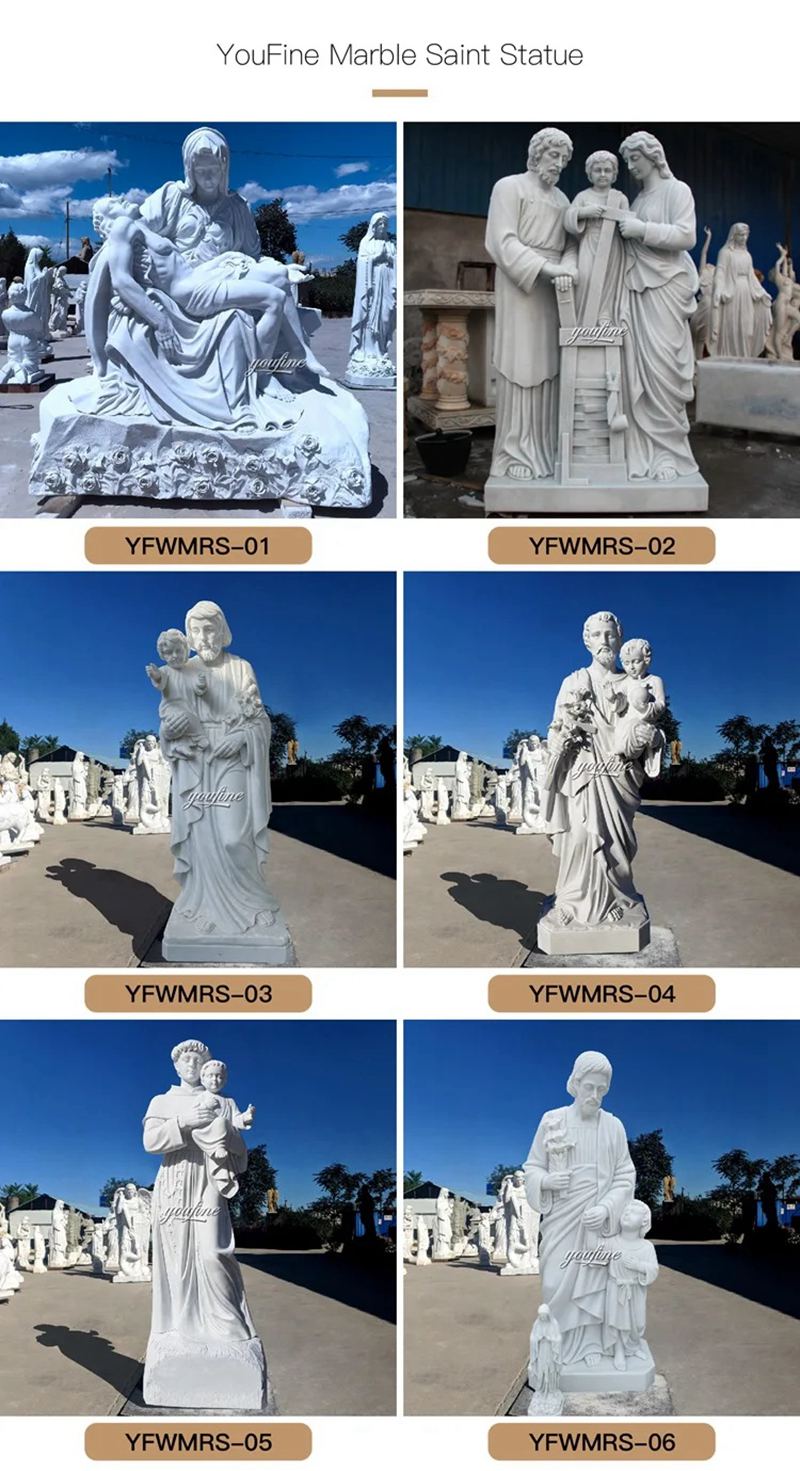 marble saint statues