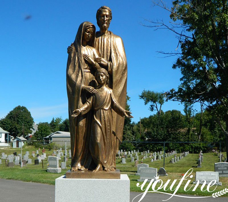 bronze holy family statue application