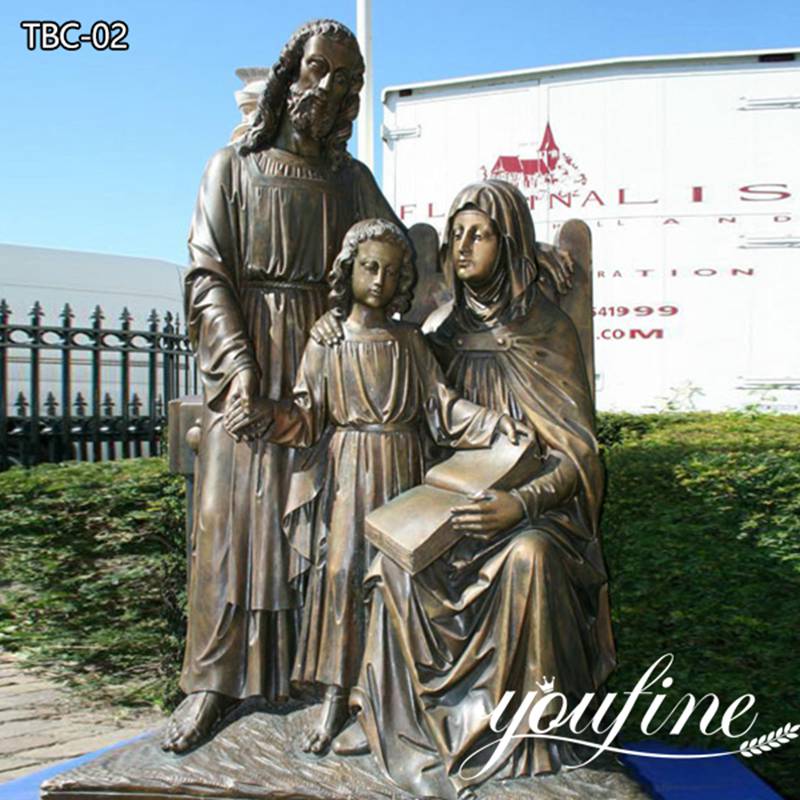 Outdoor Large Bronze Holy Family Statue for Sale