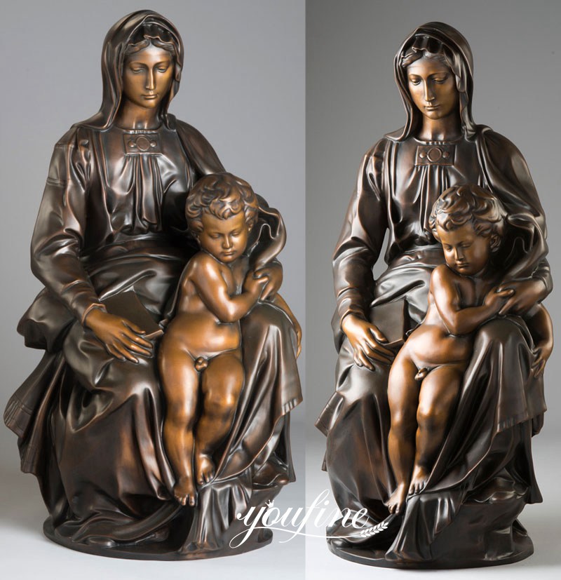 Bronze Mary Statue Details