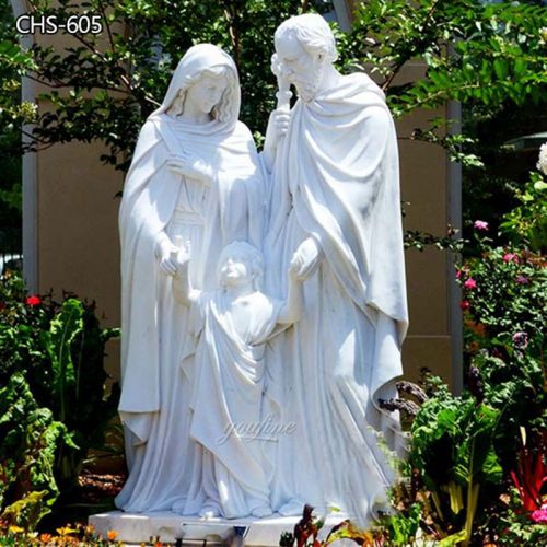 large outdoor holy family statue